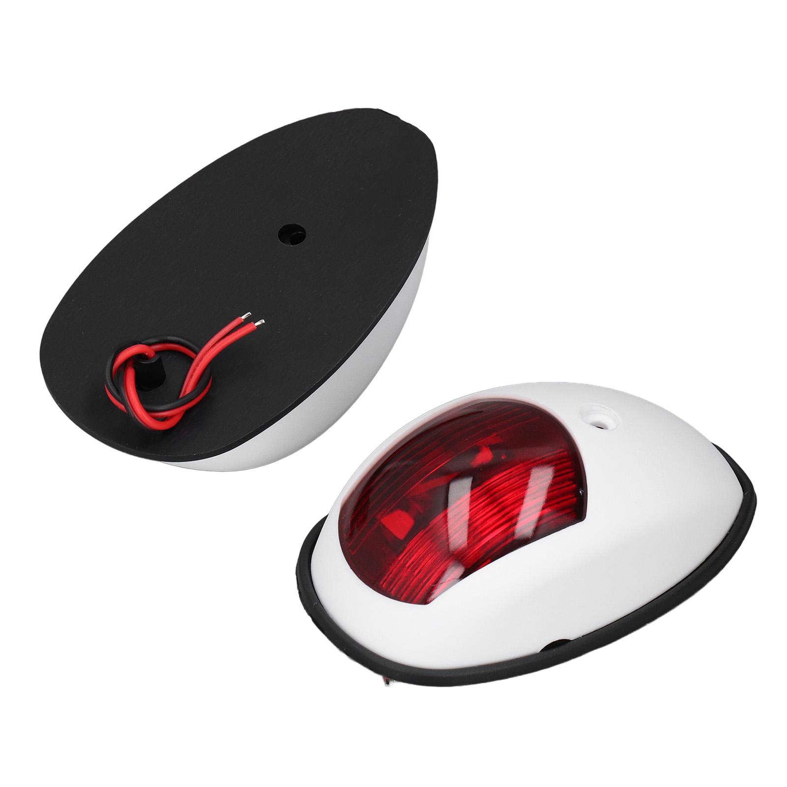 

2 Pcs LED Boat Navigation Light Green Red Port 1NM Visibility IP66 Waterproof LED Boat Bow Lights 1224V