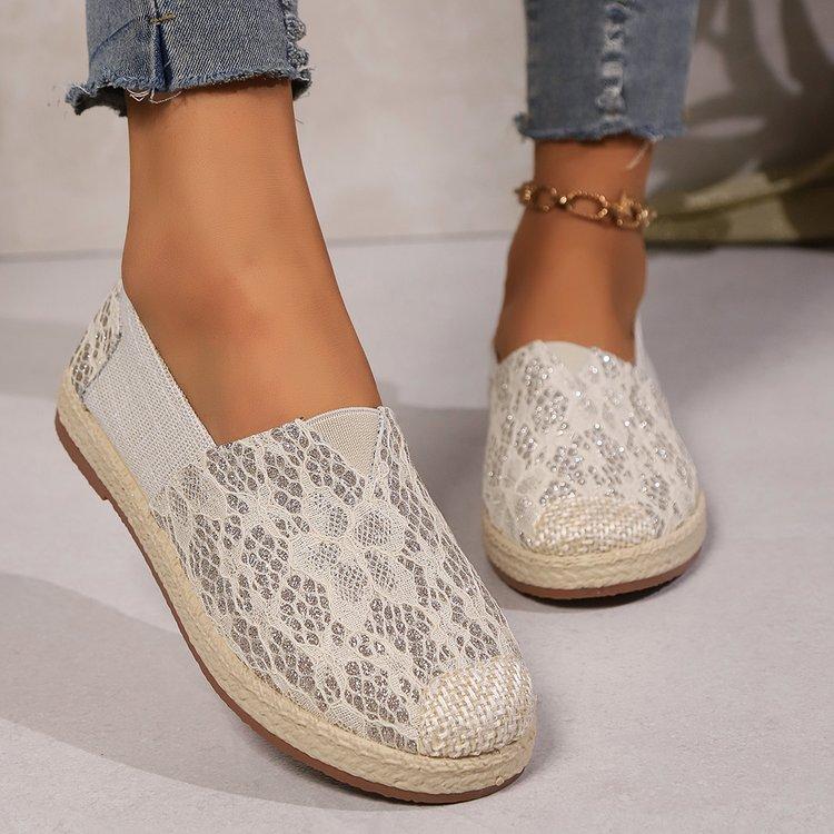 

Женская обувь Лоферы слипоны для балеток Кружевные женские мокасины Повседневные кроссовки Zapatos Mujer Балетки для женщин Повседневная обувь 127 40 бежевый