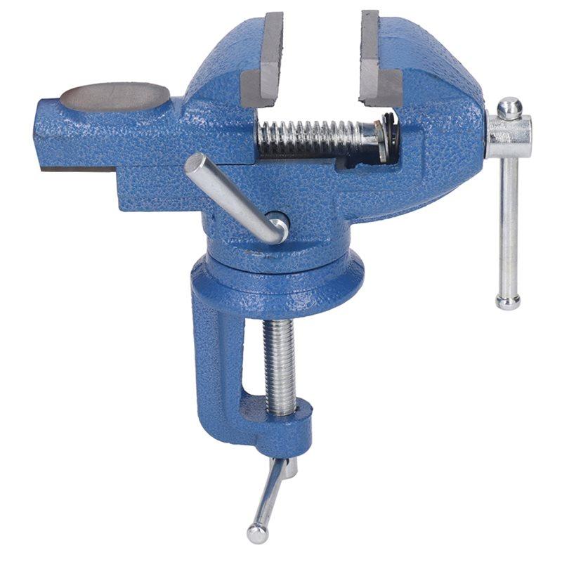 

Adjustable Woodworking Vise Clamp 2 Inch Table Vise On Work Bench 360 Degree Rotation Base