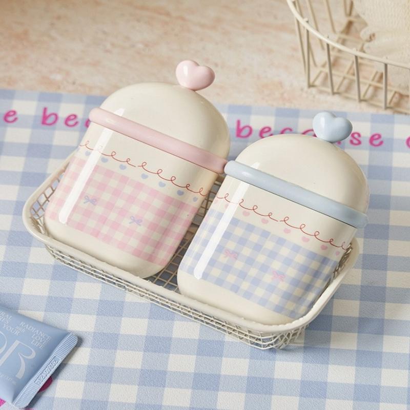 Portable Double Layer Soap Dish With Lid Draining Travel Size Cute Cotton Swab Box Student Friendly Bathroom Organizer