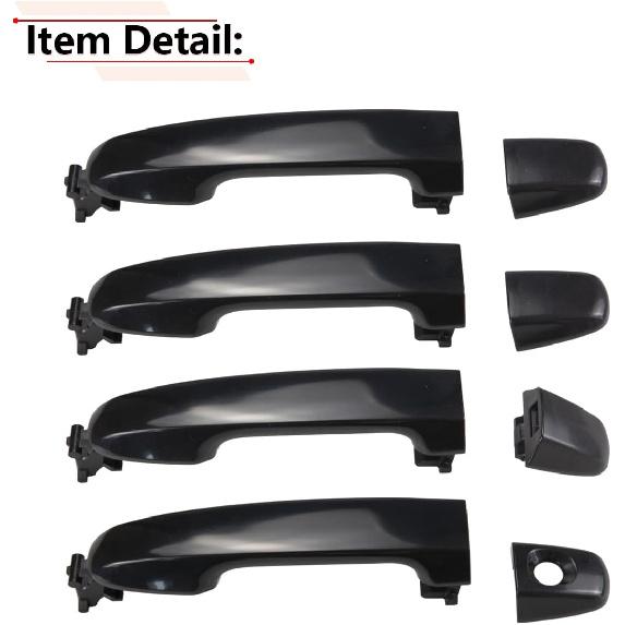 RLB-HILON 1Set Exterior Door Handle Compatible With Toyota Camry 2012 2013 2014 2015 2016 2017 Year