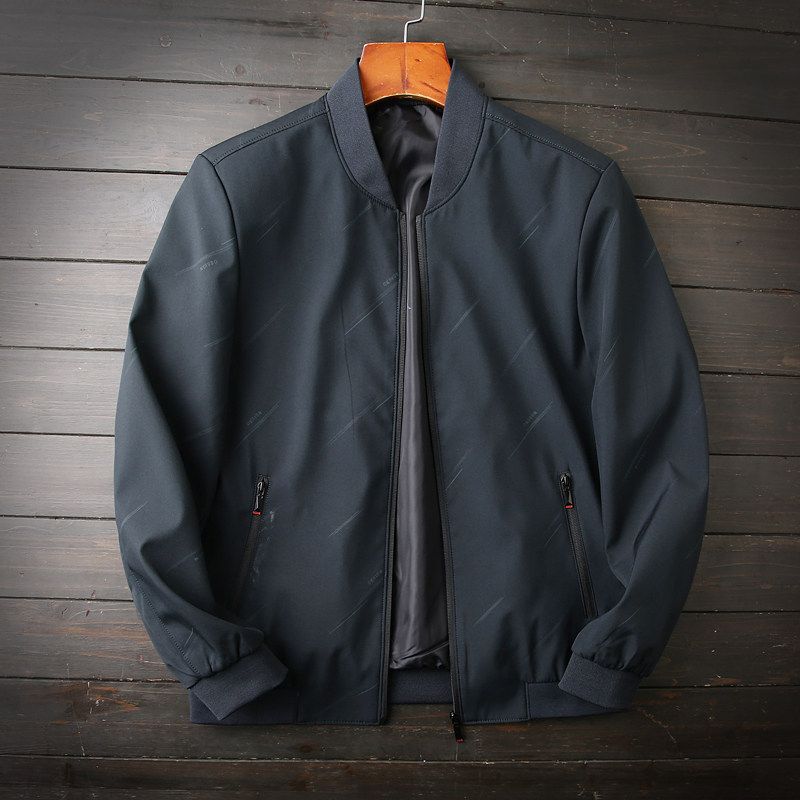 Simple and Easy to Wear, Export Men's Clothing Factory Surplus, Spring and Autumn Light Business Baseball Collar Jacket, Casual Outerwear for Men