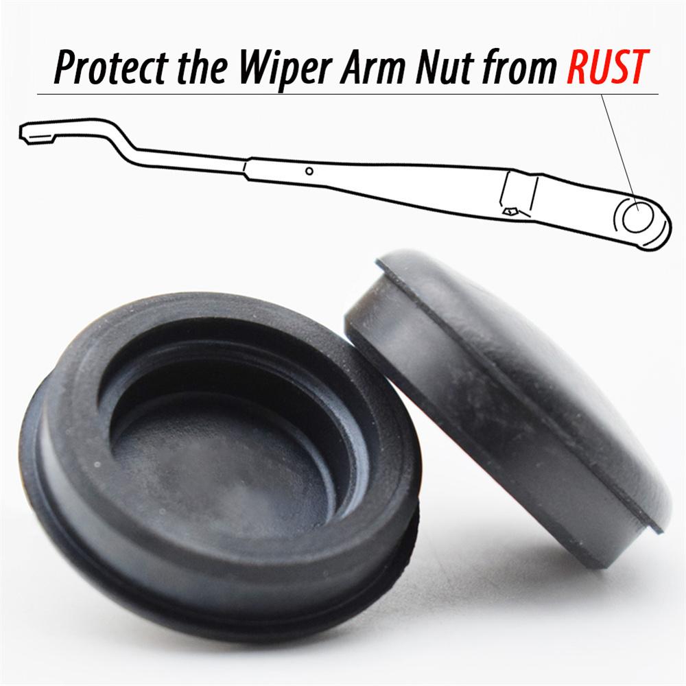 2Pcs Wiper Arm Nut Cover Cap For Kia Optima Sorento Soul Hyundai i30 9838007000
