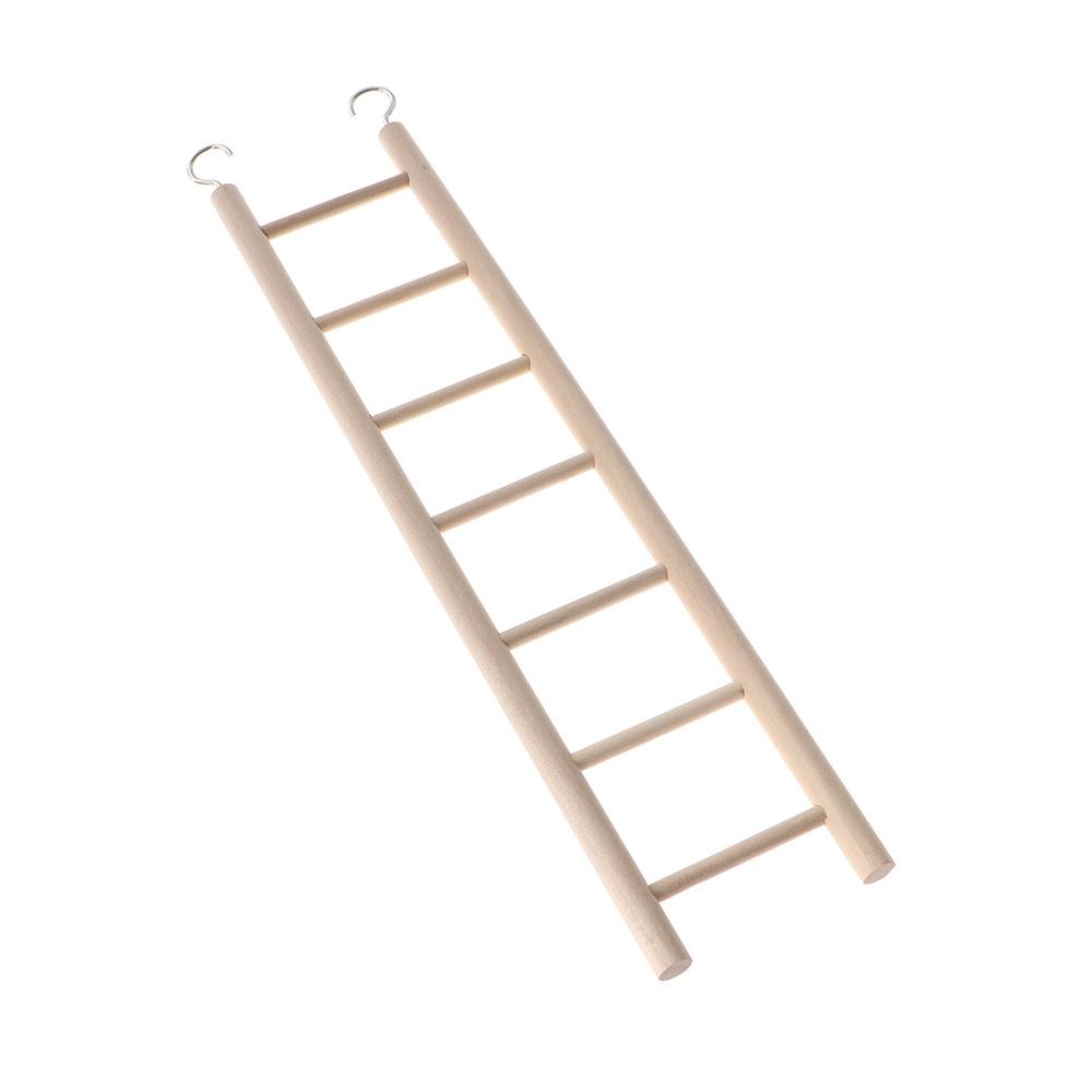 DIY Wood Hanging Decor Parrot Toys Bird Supplies Hamsters Toy Climbing Ladder
