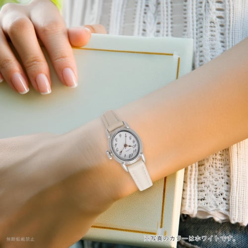 Fieldwork Women's Analog Watch with Leather Strap, Simple and Lightweight, Oval Leather Strap, Brown, ST292-4