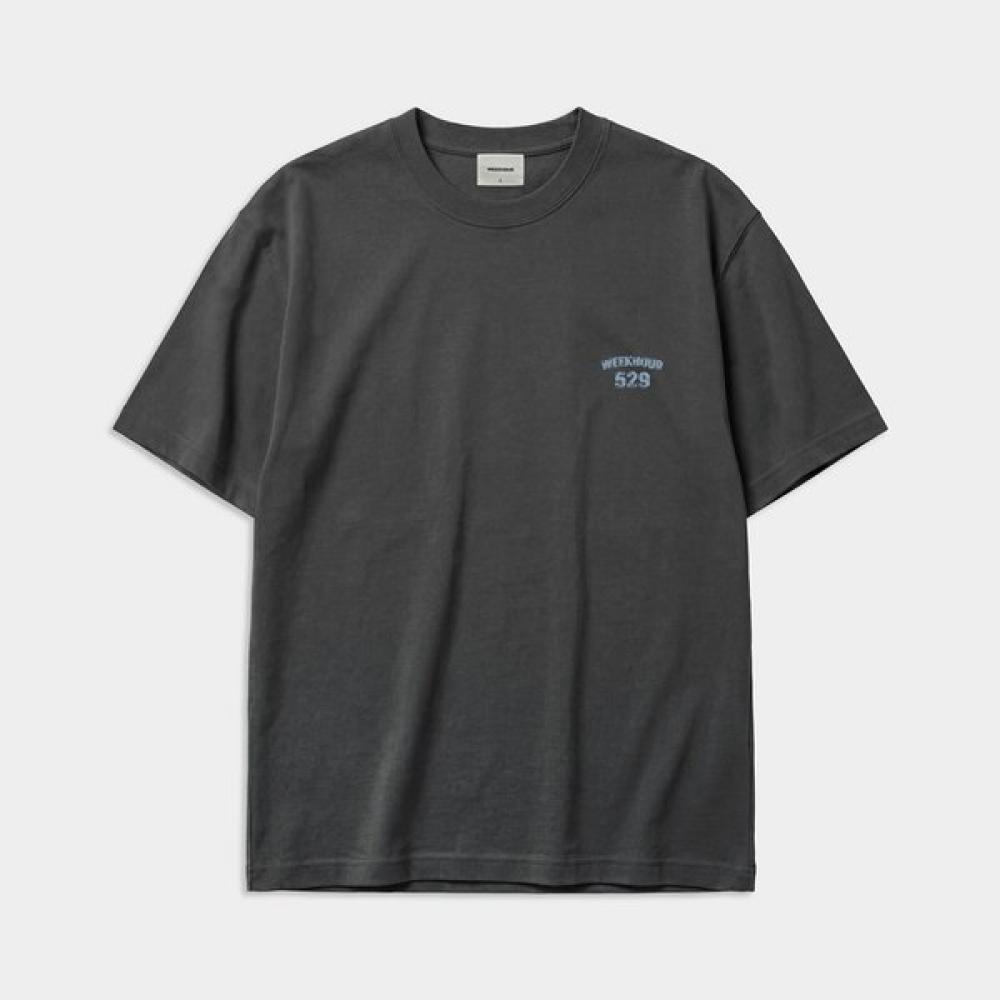 Weekhour Graphic T shirT Charcoal CHARCOAL/S