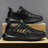 Sneakers Men's 2025 Autumn New Men's Black Air Cushion Sneakers Men's Running Height Increasing Casual Coconut Shoes