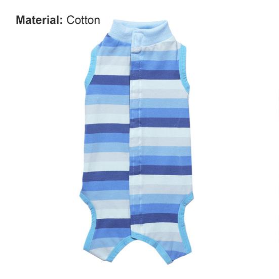 Yousheng Dog Weaning Suit Stripes Pattern Wound Recovery Elastic Pet Surgery Recovery Suit Pet Supplies