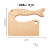 Toddlers Cooking Toys Cat Fish Wooden Knife Cutting Fruit Vegetable Chopper Kitchen Safe Knives Toy Montessori Education Tools
