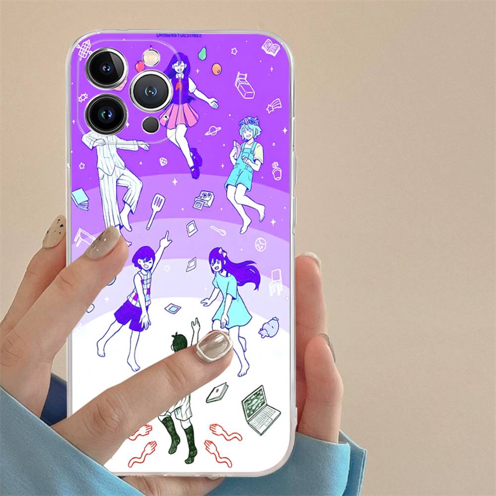 Game Omori For IPhone 17 16 15 14 13 12 11 Pro Max Plus Mini Funda For Transparent Cover