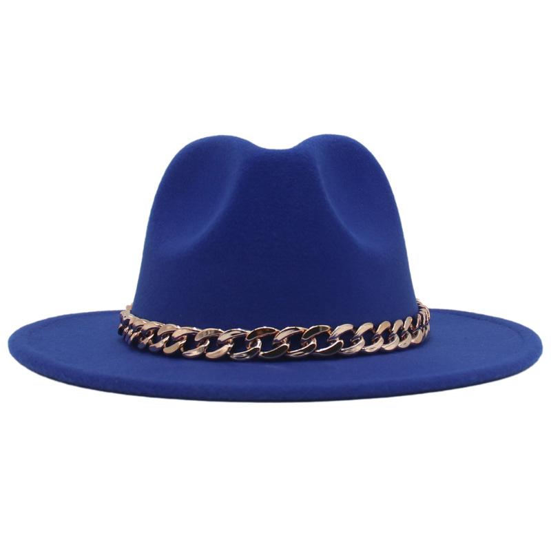 Acrylic Chain Men'S And Women'S Multi-Colored Stage Hat Woolen Felt Hat Jazz Top Hat Hat