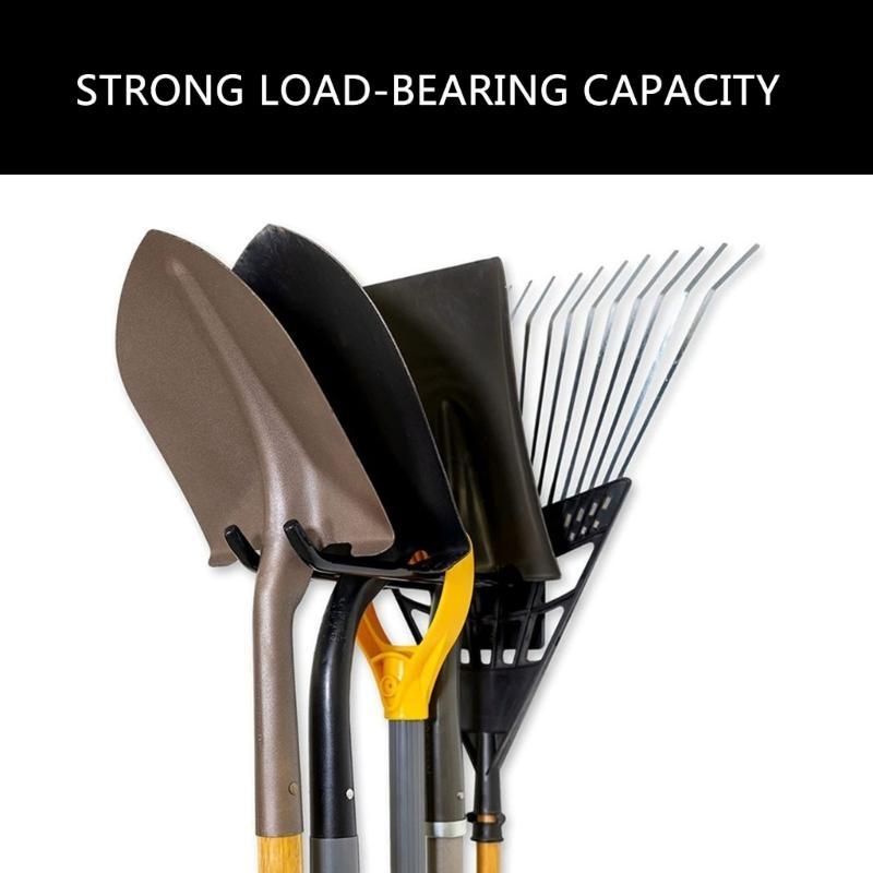 Heavy Duty Storage Steel Wall Hanger for Garden Tool Shovel Rake Broom Wall Mount Hooks
