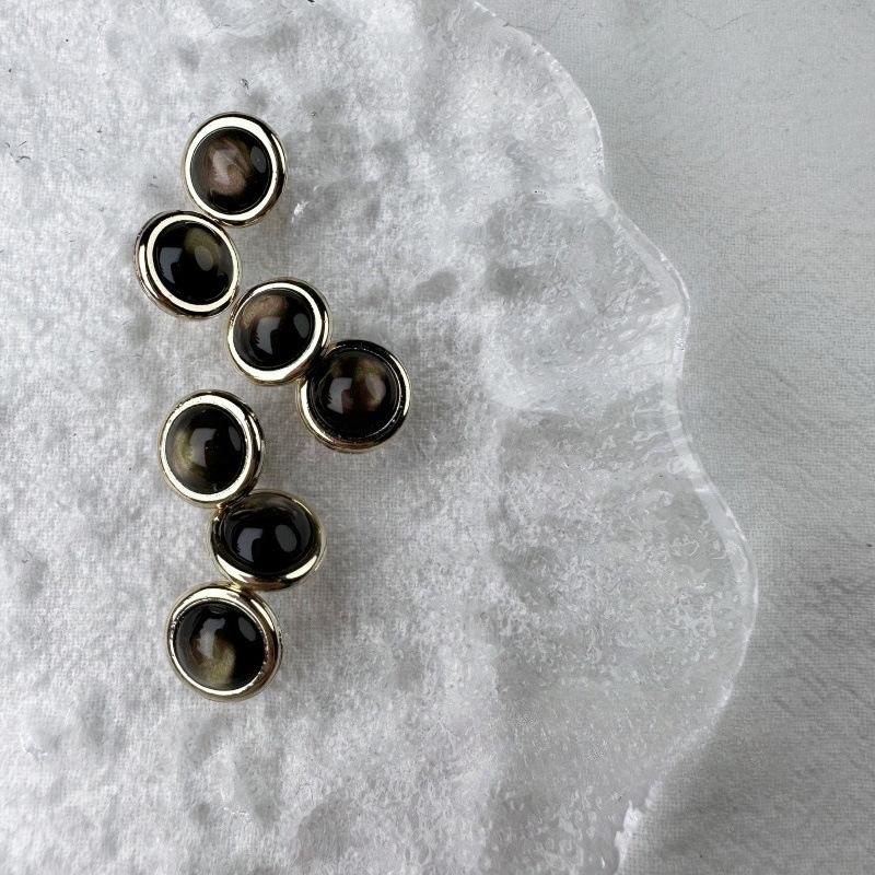 Lot de 10 boutons ronds colorés à tige en plastique de 21/25 mm, pour manteaux, vêtements, accessoires de couture