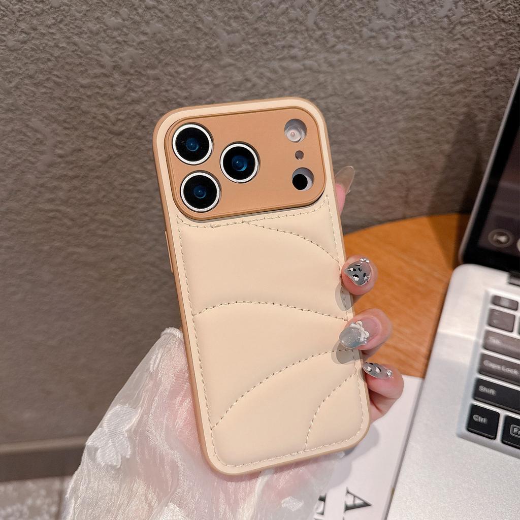 For Apple 17pro Down Phone Case for IPhone17air Simple Soft 2-in-1 Protective Case