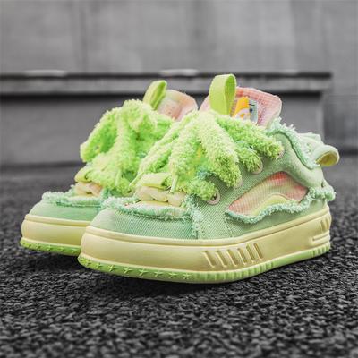 Green Skateboarding Shoes Men New Trends 2024 Mens Spring Sneakers Comfortable Canvas Footwear Casual Man Shoe Round Toe Working