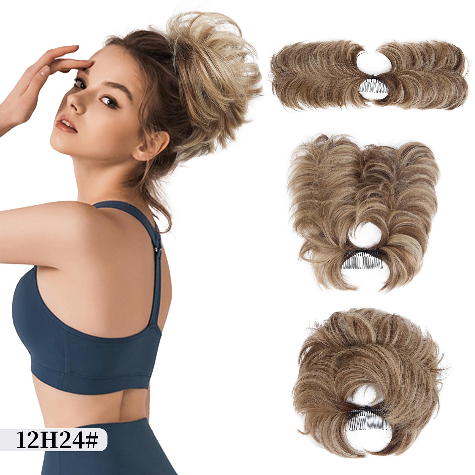 

Синтетические грязные прямые волосы, наращивание пучка, регулируемые гребни для волос, зажим для коротких волос, резинка для волос, шиньон, шиньоны с хвостиком