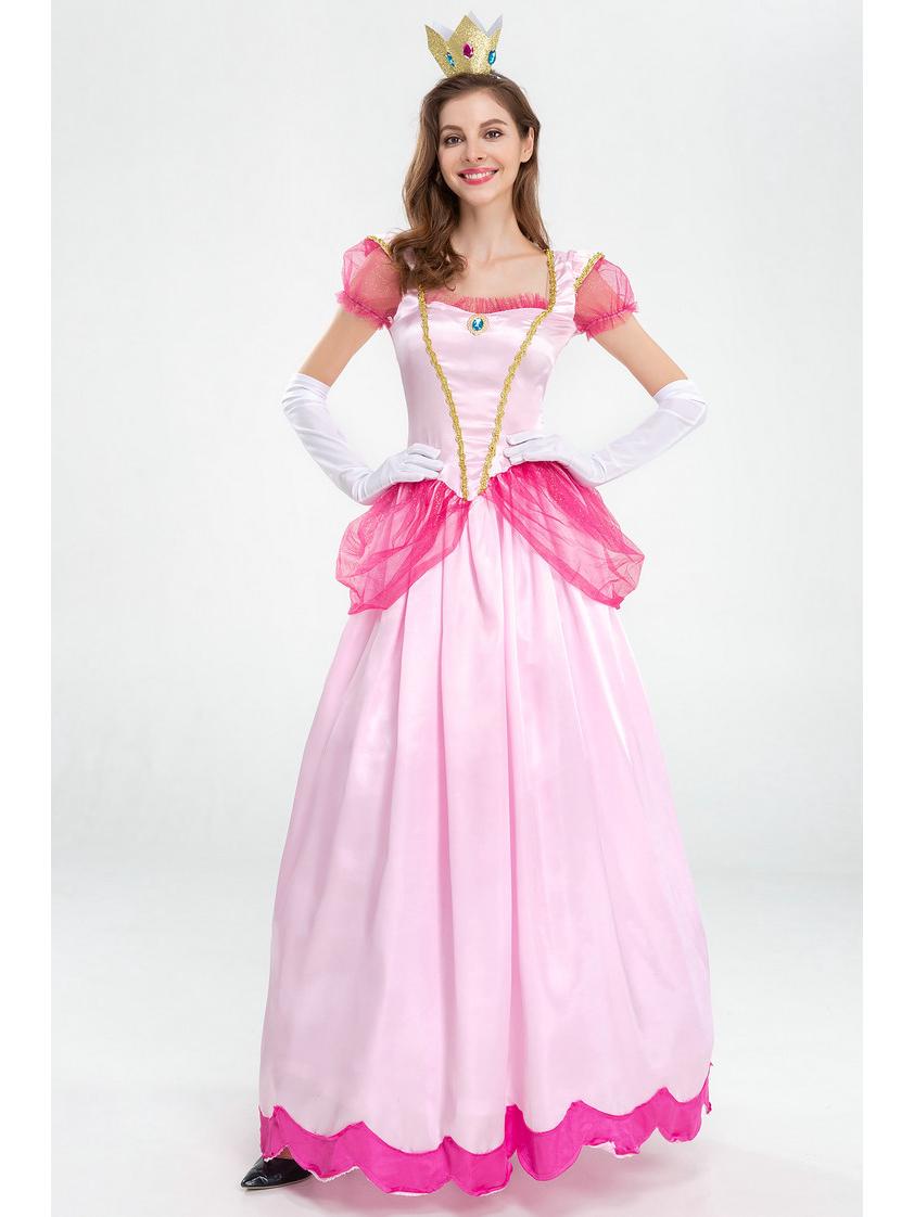 Костюм для косплея на Хэллоуин Принцесса Пич из Super Mario Small