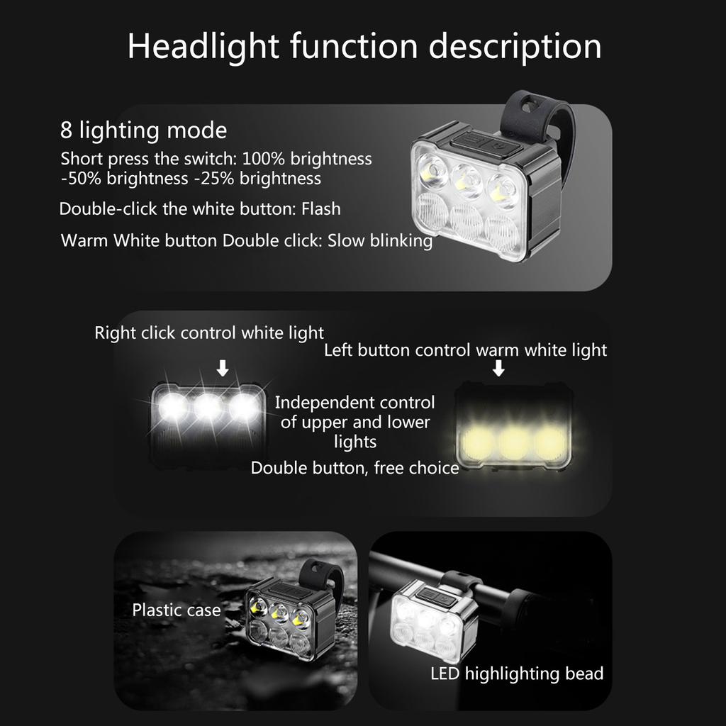Cycling Tail Light Bicycles Lights LED Bike Rear Lights Multi-Modes Bright Safety Rechargeable Bicycles Accessories