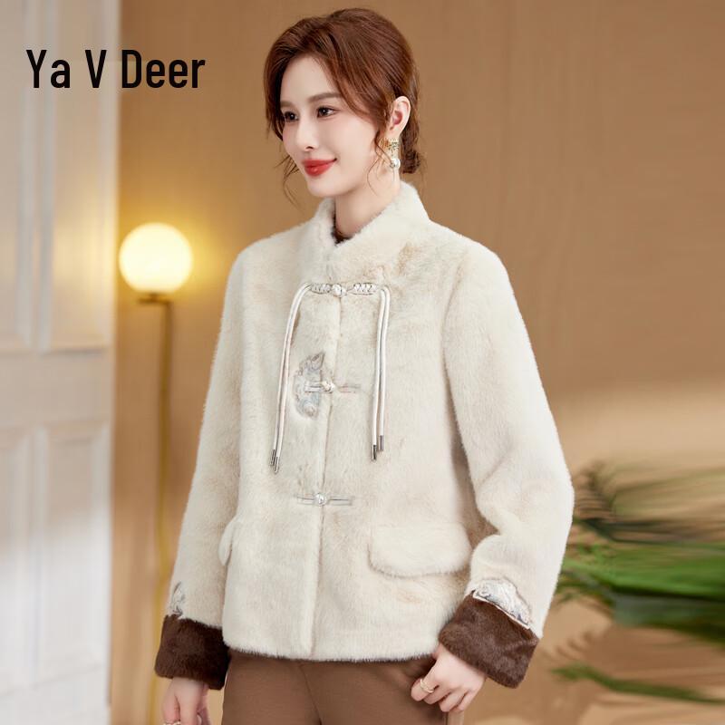 

Женское зимнее пальто Yalu из искусственной норки и овечьей шерсти XL