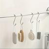 1Pcs Double S-Hooks Stainless Steel Easy No-Punch Installation Versatile Cabinet Door Hangers