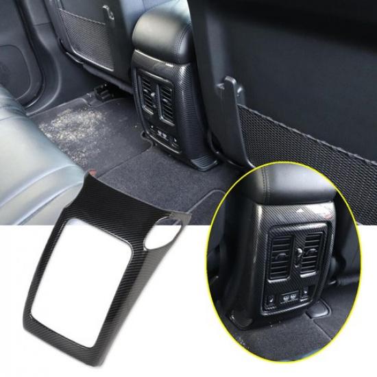 Fit For Dodge Durango 2011- ABS Carbon Fiber Rear Air Vent Outlet Cover Trim