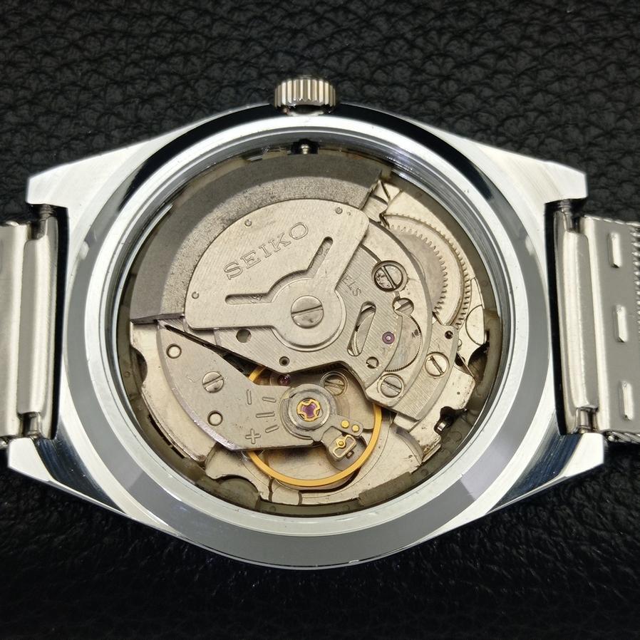 REFURBISHED VINTAGE SEIKO 5 AUTO 6309A JAPAN MENS BLACK WATCH 571b-a266352-10