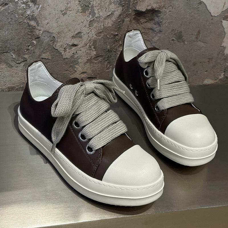 

New men s thick shoelaces multi-color versatile trendy youth board shoes 12751 sky blue, yellow, purple-J 46 коричневый