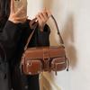 Texture Trendy Cool Spice Girl Underarm Bag Method Stick Bag Women 2025 New Niche Design Locomotive Bag Shoulder Bag Messenger Bag