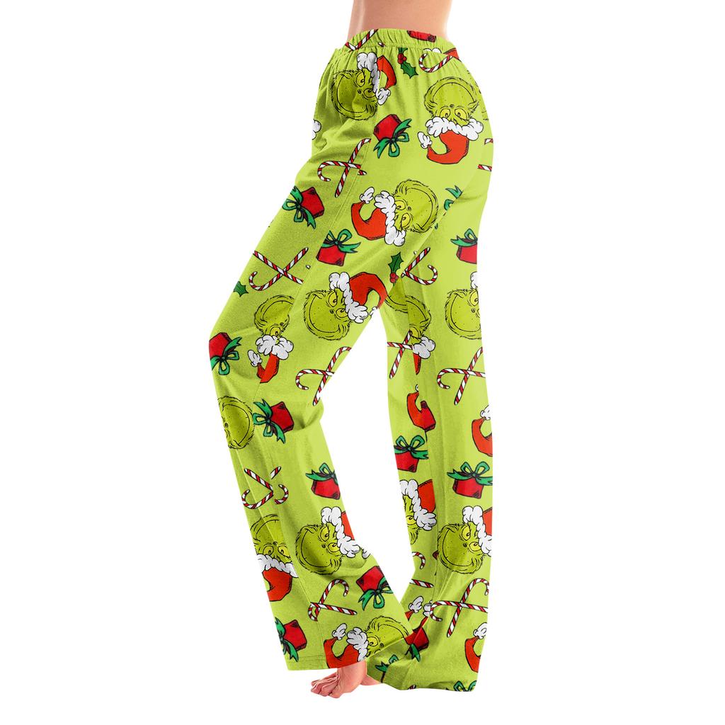 Pyjamahose Nachtwäsche Lässige Kordelzug Elastischer Bund Hose Bequeme Gerade Yoga Lockere Hose