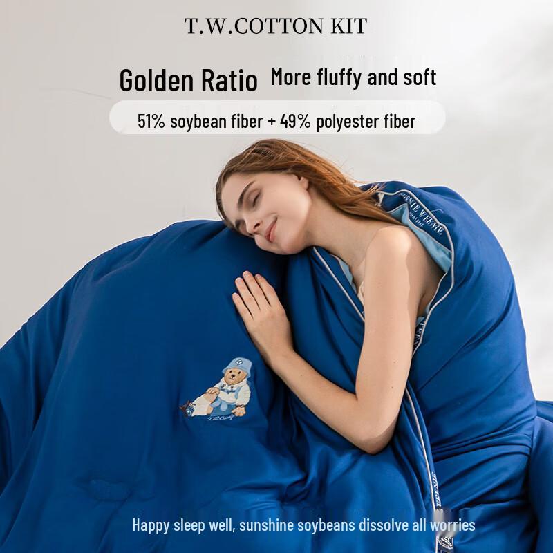 TEENIE WEENIE Little Bear Antibacterial Soybean Fiber Quilt