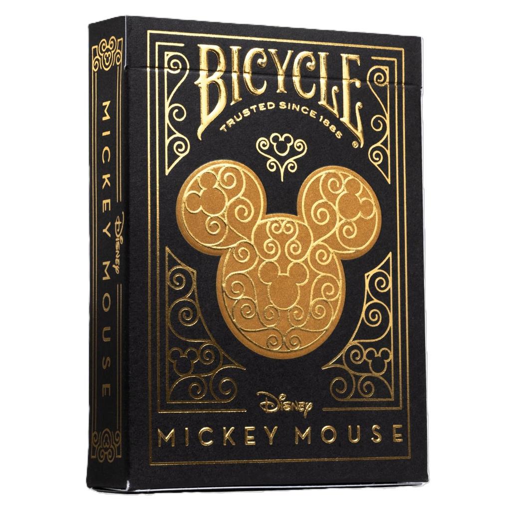 Tenyo Disney Bicycle Playing Black Gold Mickey Poker Size X Ages 6 and Up Cards, & Mouse, (6.3cm 8.8cm),