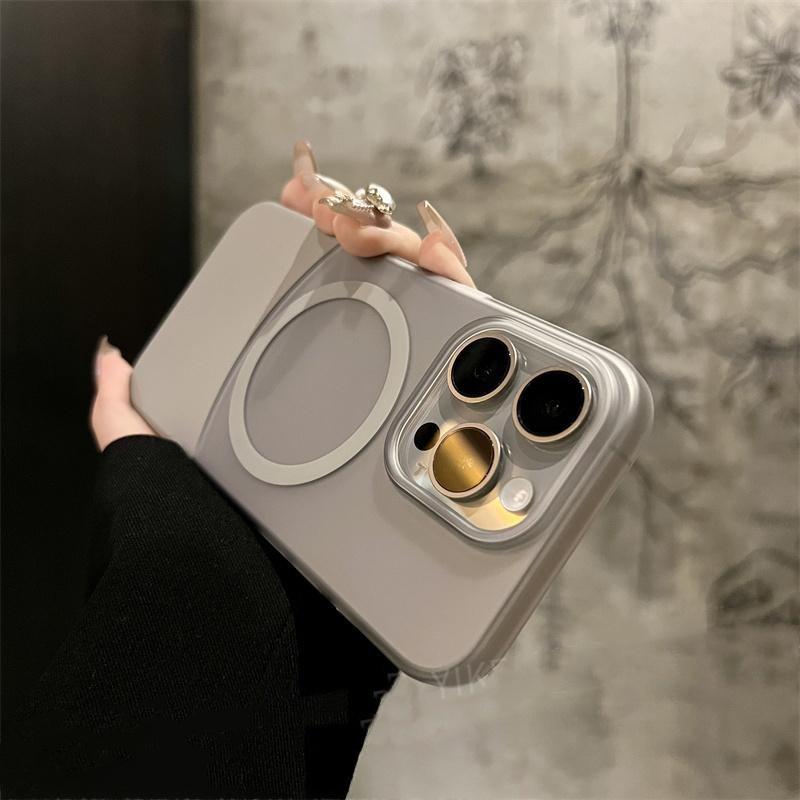 Original Ultra Thin Matte Magnetic Wireless Charge 2 IN 1 Clear Case For For Iphone 15 14 Plus 13 12 11 Pro Max Magsafe Hard Cover