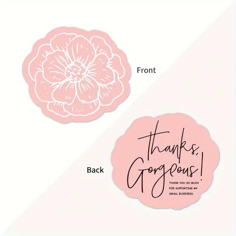 50pcs Thank You for Supporting My Small Business Card Thanks Greeting Card Appreciation Cardstock for Sellers Gifts Card