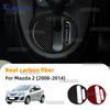 For Mazda 2 DE 2008 2009 2010 2011 2012 2013 2014 Real Soft Carbon Fiber Sticker LHD RHD Car Automatic Gear Shift Lnner Frame