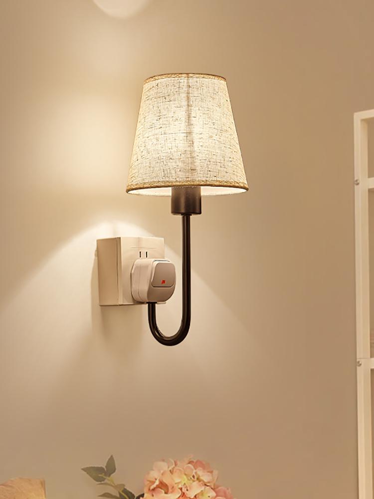 Wireless LED Bedside Wall Lamp: Modern Minimalist Energy-Saving Night Light