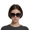 Miu Miu Logo Embossed Irregular Shape Sunglasses Women sunglasses Black 0MU10YS1AB5D156