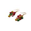 2025 European & American Christmas Series Color Block Bell Classic Women's Party Earrings