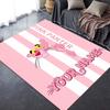 Custom Name Pink Panther Carpet Rug for Living Room Bedroom Home Sofa Decoration,Kids play Non-slip Floor Mat