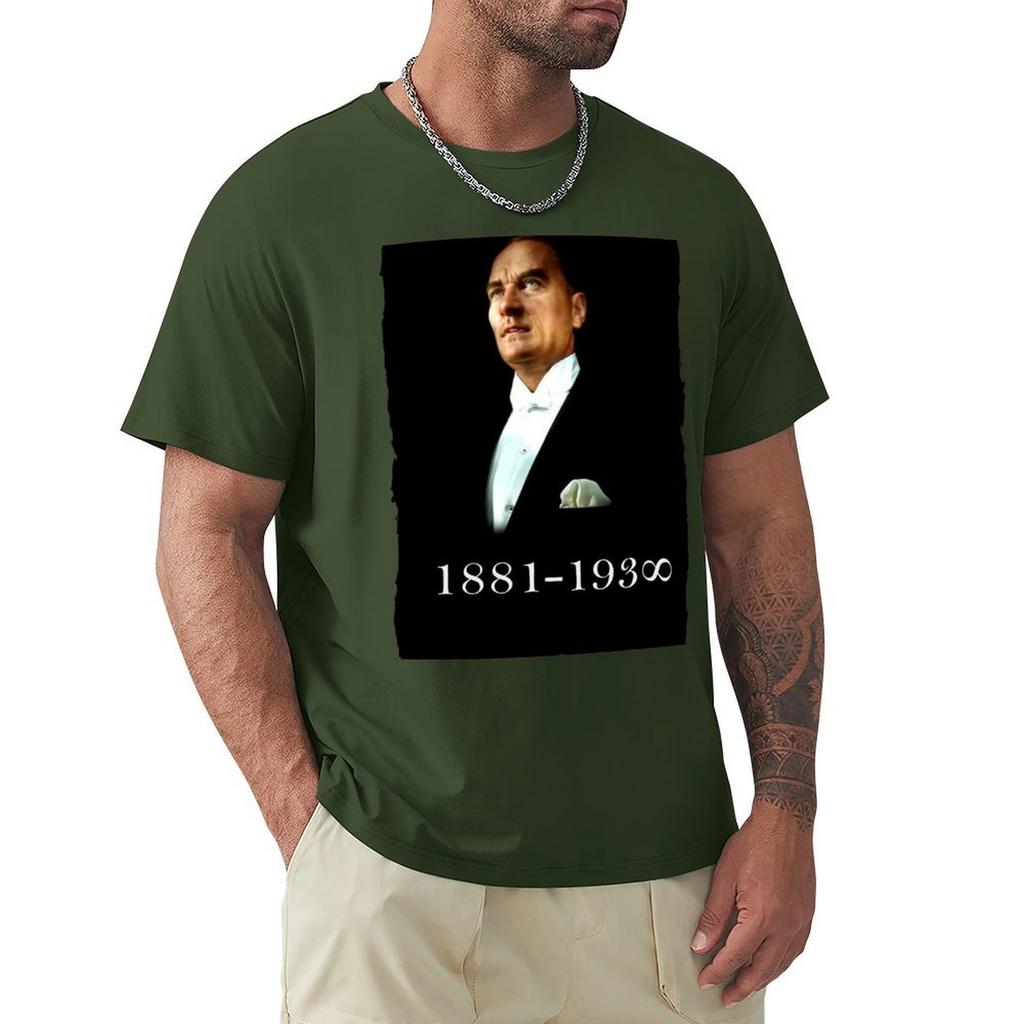 Ataturk Forever T-Shirt Korean Fashion Quick Drying Short Sleeve Tee Vintage T Shirt Men