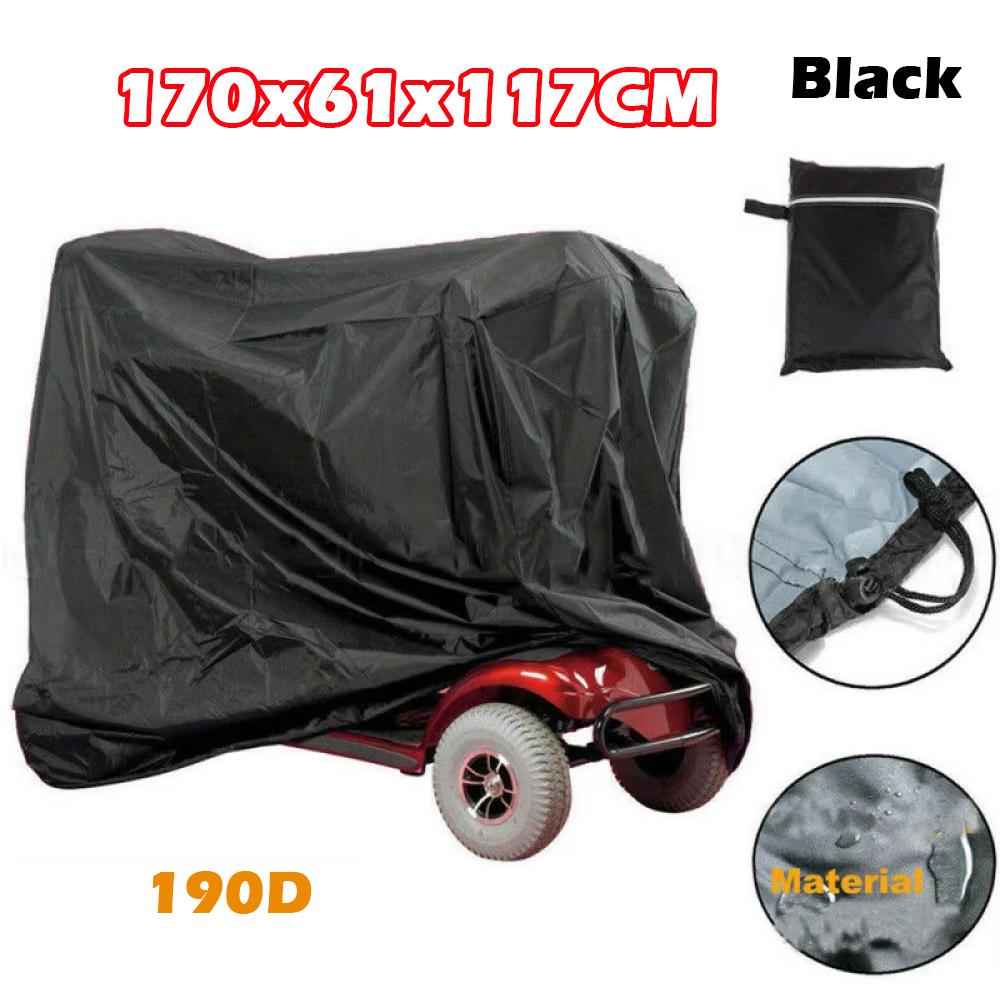 1* Scooter Storage Cover 210D Oxford Gray Black Cover Rain Durable Waterproof Cover 170x61x117cm/120x60x90cm/190x61x117cm