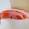 Dumpling-Shaped Felt Cosmetic Bag with Inner Lining for Storage and Organization
