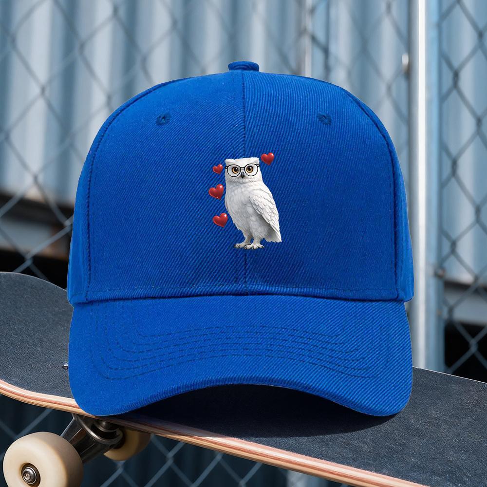 Owl Print Adjustable Cap UnisexS And WomenS Outdoor Sports Style Ideal Gift for ValentineS Day Anniversaries And Annual Me