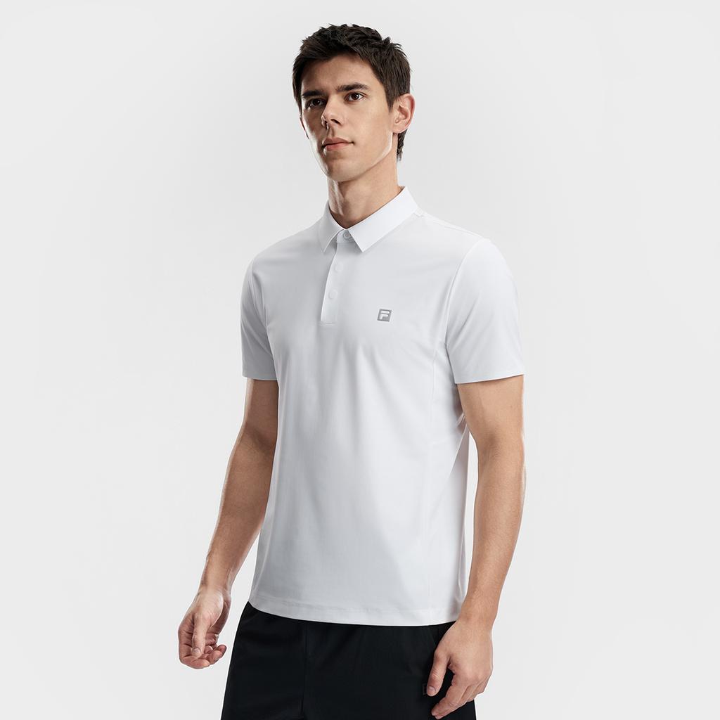 FILA Fitness Series Simple Sports Training Casual Versatile Comfortable Moisture-Wicking Quick-Dry Short Sleeve Polo Shirt Men tops A51M621108FWT