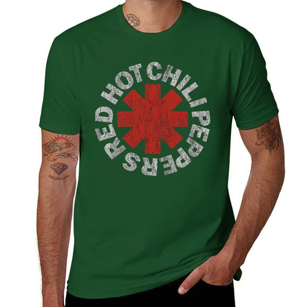 Red Hot Chill Peppers T-Shirt Blacks New Edition Fitted T Shirts for Men