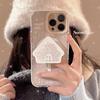 Snowflake Shake Magnetic Snap Bracket 16pro Max Transparent IPhone 15 Mobile Case Applicable To 13 Anti Fall 14