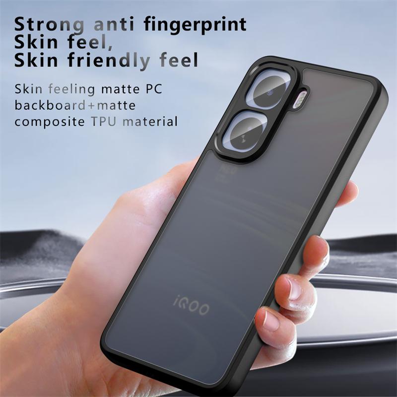 Translucent Matte Phone Case For Vivo iQOO Neo 11 Shockproof Matte PC Back Cover Vivo iQOO Neo 11 Case For Vivo iQOO Neo 11 Case