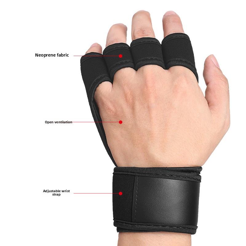 Help Belt Fitness Gloves Pull-up Grip Belt Sporjavascript:ts Wrist Guard Non-slip Horizontal Bar Deadlift Palm Belt Men and Women