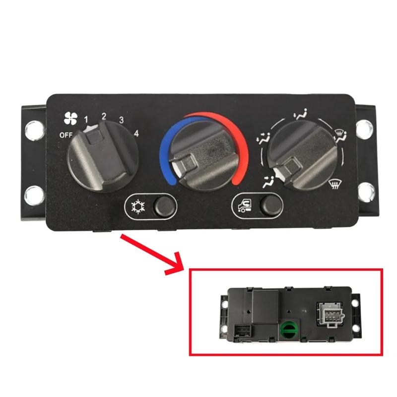 Heater Climate Control Switch Unit 25110700 70826280 for CHU612 CHU613 CHU614 HVAC Temperature Control Panel