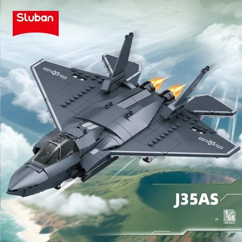 Sluban Armed Tank Model Building Blocks Toy Military Invisible Fighter Helicopter Missile Vehicle DIY Bricks Toys for Boys Kids
