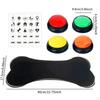 4 Pieces 30S Answer Buzzers Dog Interactive Toy for Puppy Kitten Funny Gifts